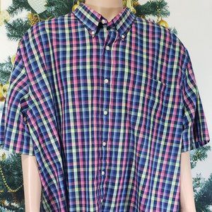 SADDLEBRED CHECKED MULTI COLORED BUTTON DOWN SHIRT